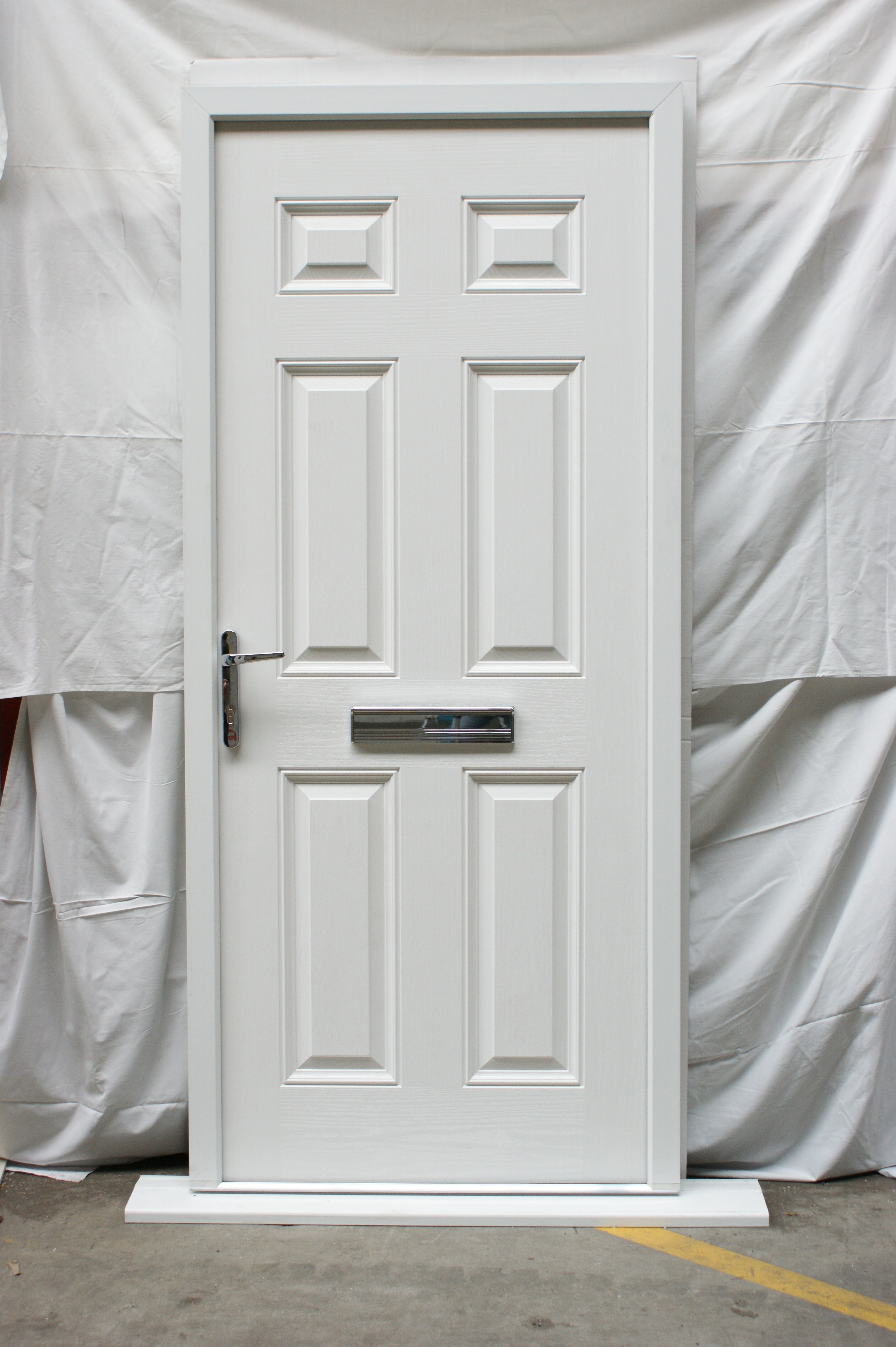 Victorian Right Hand Black Composite Front Door | Flying Doors